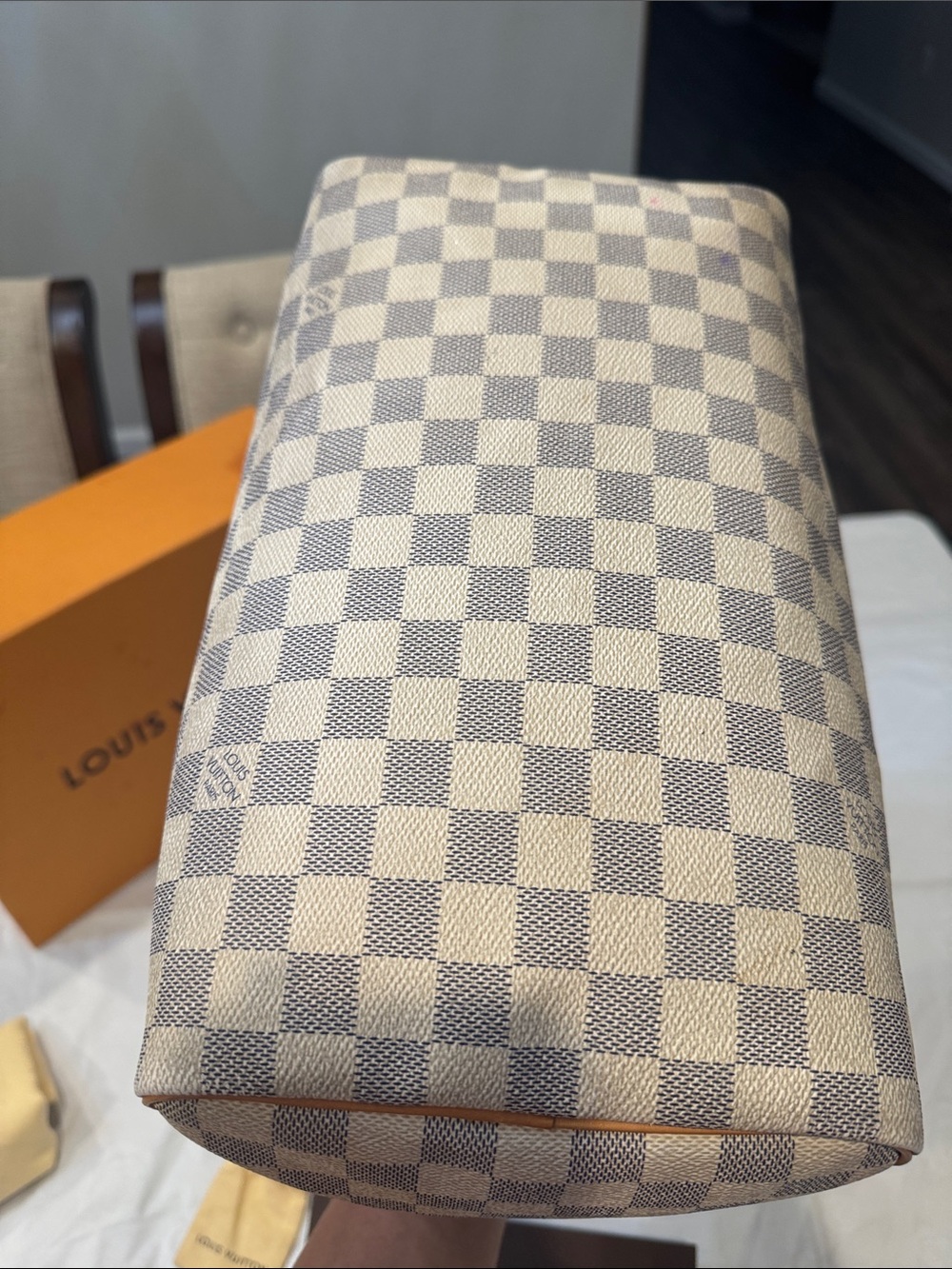 Authentic Louis Vuitton Damier Azur Speedy 30 with all inclusions - Picture 9 of 15